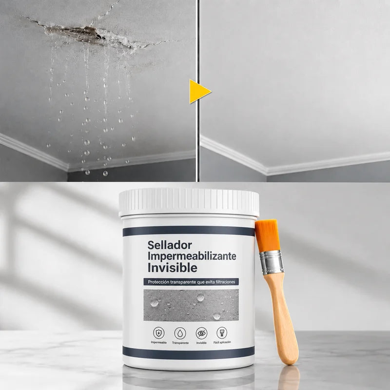 Kit 2 Selladores Impermeabilizantes Incoloros 500 ml + 2 Pinceles
