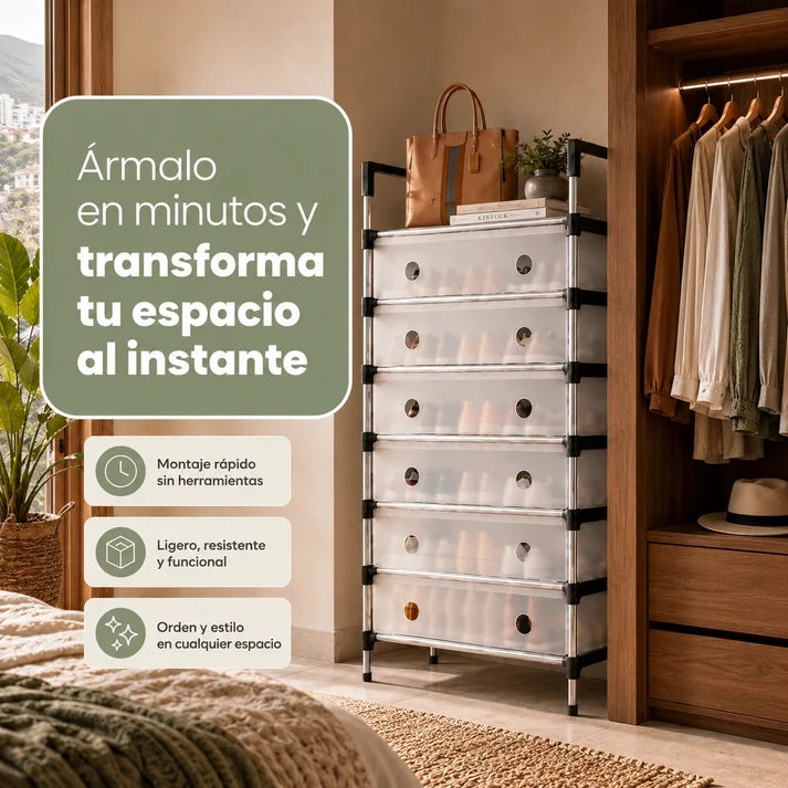 Organizador de Zapatos Multifuncional de 6 Niveles